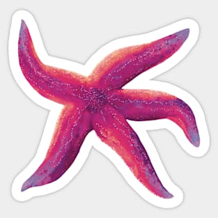 Starfish Glowing Pink Sticker